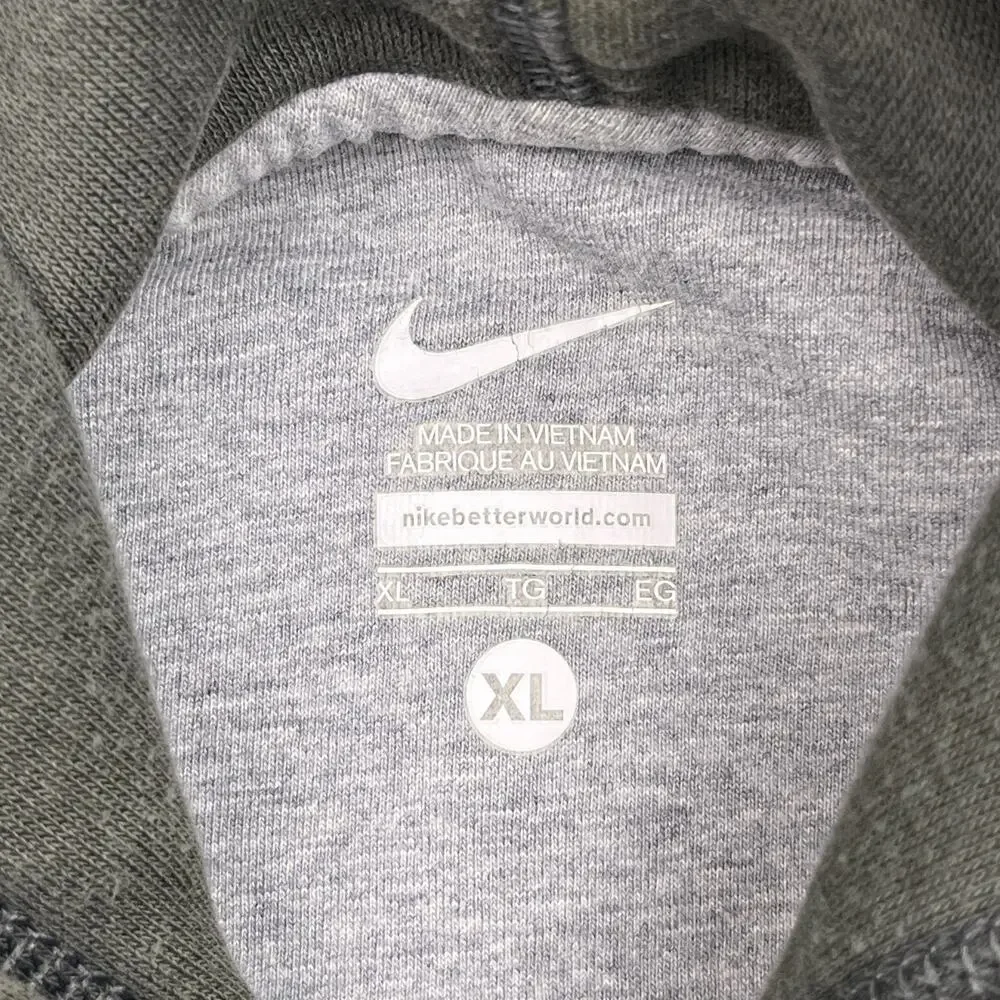 nike‎ hoodie yellow gray swoosh pullover xl